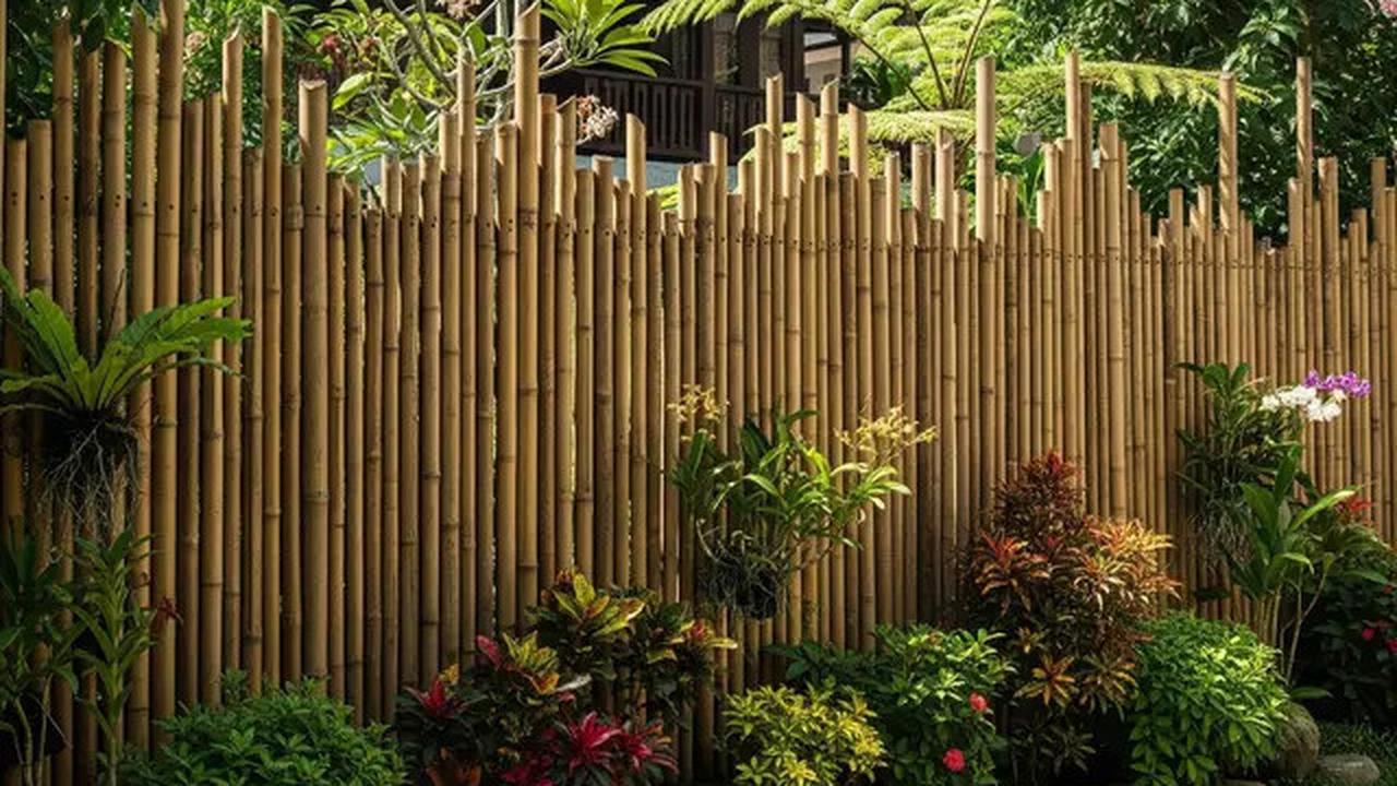 Cara Membuat Pagar Kebun Rumah dari Bambu, Bisa Cegah Ular Masuk