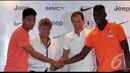 Pogba berjanji akan memberikan tontonan terbaik saat berlaga melawan Tim Indonesia, Jakarta, Selasa (5/8/2014) (Liputan6.com/Johan Tallo)