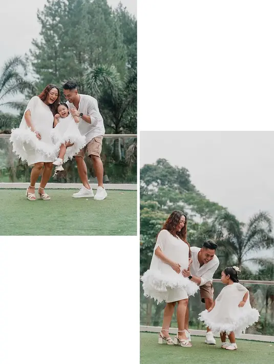 Kekompakan mereka dalam berpakaian semakin menambah kesan harmonis dalam acara penuh kebahagiaan ini. Para penggemar pun turut berbahagia dan penasaran menantikan kabar terbaru mengenai calon adik Xarena. [@sitibadriahh].