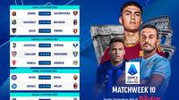 Jadwal dan Link Streaming Serie A Matchweek 10 di Vidio. (Sumber: dok .vidio.com)