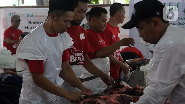 Pemotongan Hewan Kurban di Masjid Istiqlal