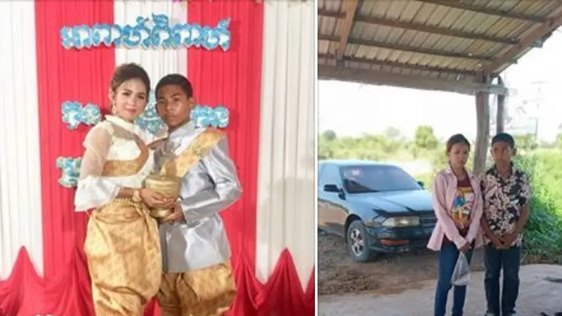 pengantin belia di Kamboja viral