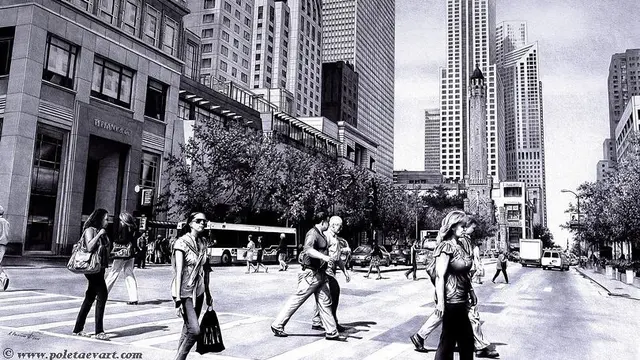 Hanya Gunakan Bolpoin, Potret 7 Lukisan Ini Terlihat Sempurna