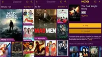 Tampilan Hooq untuk perangkat Android (sumber: googleplaystore.com)