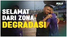 Berita Video, momen para pemain Persita Tangerang merayakan hasil akhir liga setelah selamat dari zona degradasi BRI Liga 1