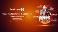 Festival 6 diselenggarakan  pada tanggal 8-9 July 2023.