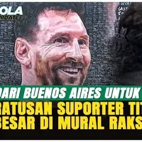 Mural Raksasa Messi Jadi Simbol Harapan Argentina Jelang Piala Dunia 2026