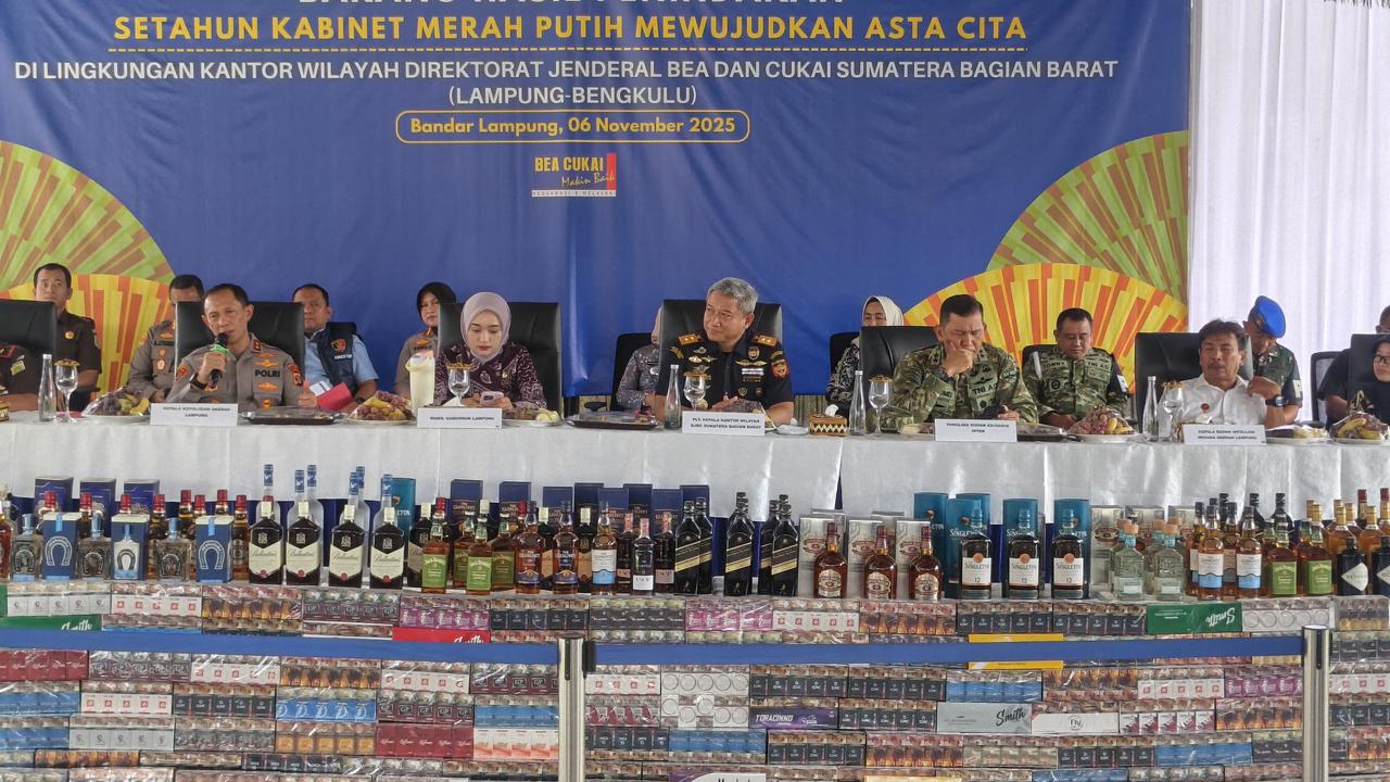Bea Cukai Sumbagbar Musnahkan Barang Ilegal Senilai Rp74,95 Miliar, Selamatkan Potensi Negara Rp29,78 Miliar