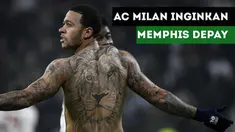 AC Milan dikabarkan Tuttosport menginginkan pemain Lyon, Memphis Depay.