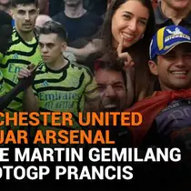 Mulai dari Manchester United dihajar Arsenal hingga Jorge Martin gemilang di MotoGP Prancis, berikut sejumlah berita menarik News Flash Sport Liputan6.com.