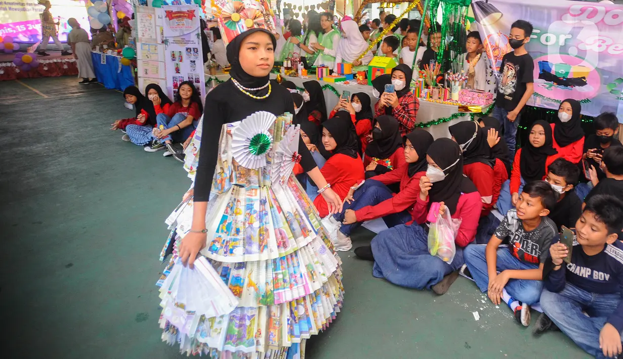 Kegiatan ini merupakan implementasi Projek Penguatan Profil Pelajar Pancasila (P5) sebagai salah satu bagian yang tak terpisahkan dalam Implementasi Kurikulum Merdeka (IKM). (merdeka.com/Arie Basuki)