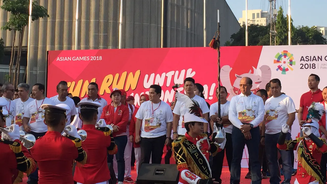 Menko PMK Puan Maharani melepas Fun Run menyambut Asian Games 2018