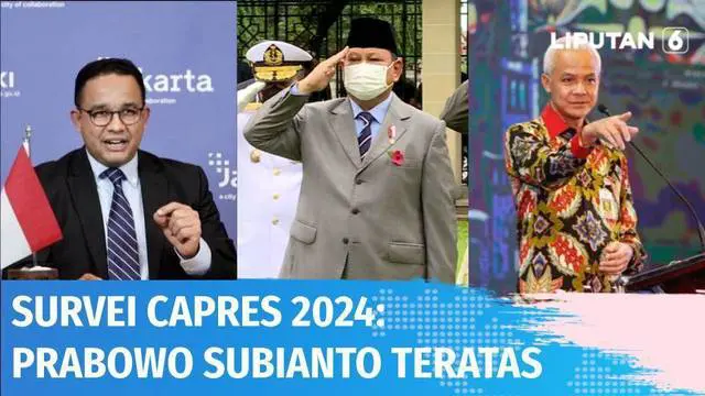 VIDEO: Survei Indikator Capres 2024: Prabowo dan Ganjar Bersaing Ketat
