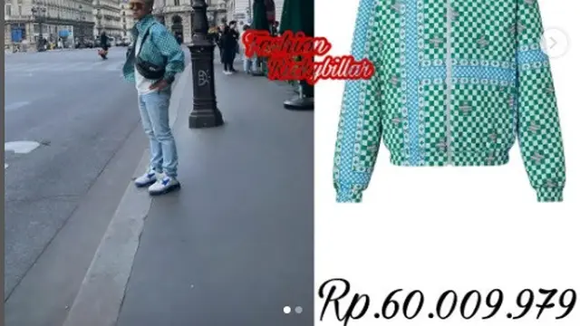 Rizky Billar suka memakai busana mahal (Foto: Instagram @fashionrizkybillar)