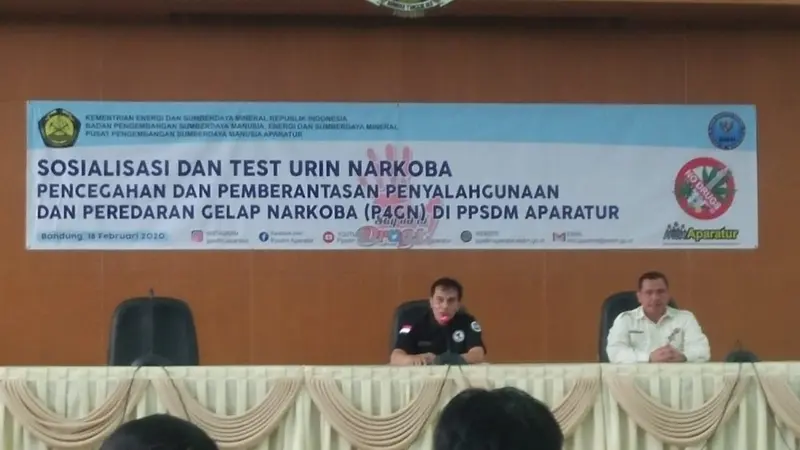 Antisipasi Penyalahgunaan Narkoba, PPSDM Aparatur Gelar Tes Urin