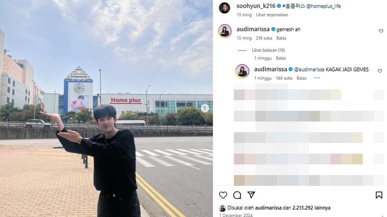 Dulu Ngefans Berat, Kini Audi Marissa Terlihat Meralat Komentar-komentarnya di Instagram Kim Soo Hyun