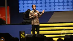 Presiden Joko Widodo memberikan arahan saat peresmian GKN 2015 di Jakarta Convention Centre (JCC), Jakarta, Kamis (12/3/2015).  GKN 2015 diikuti oleh ratusan wirausaha muda dan ribuan mahasiswa sebagai calon wirausaha. Liputan6.com/Faizal Fanani)