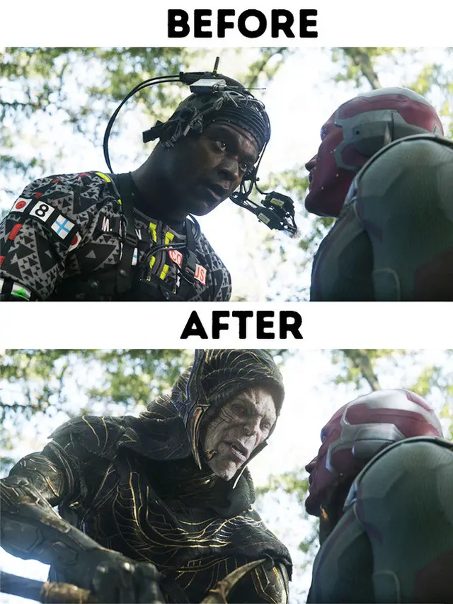 film Hollywood sebelum dan sesudah editing (foto: Brightside)