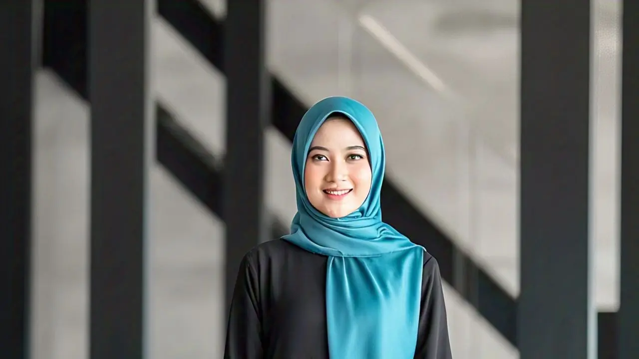 Model Gamis Hitam Simple dan Elegan (Images by ChatGPT)