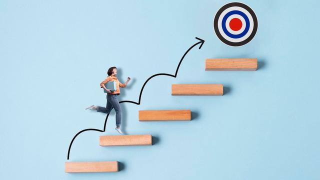 Ilustrasi tujuan, goals, resolusi diri