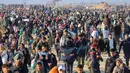 Milisi Hamas mengatakan bahwa kembalinya para pengungsi Palestina ke rumah-rumah mereka di Jalur Gaza utara merupakan kemenangan bagi rakyat Palestina. (Omar AL-QATTAA/AFP)