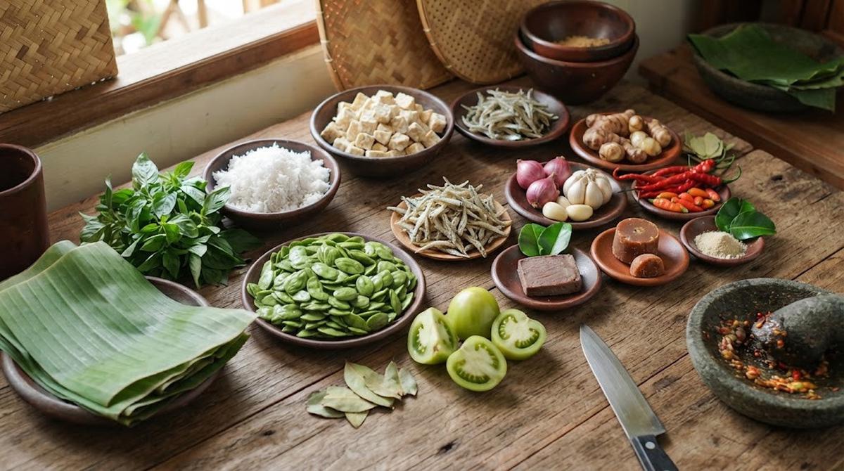 Resep Botok Petai Cina Tempe Teri Tanpa Minyak