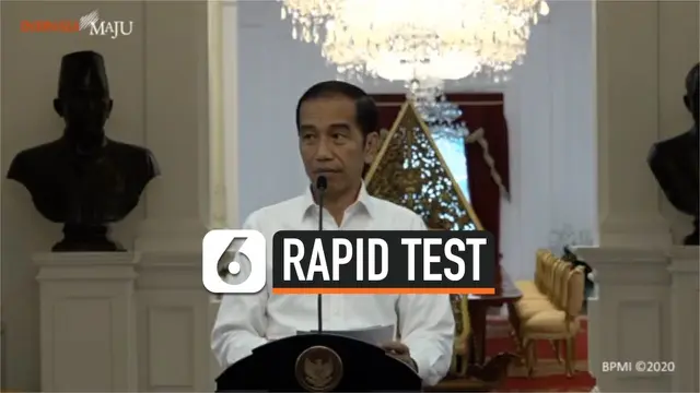 VIDEO: Jokowi Sebut Rapid Test Sudah Dimulai di Jakarta Selatan