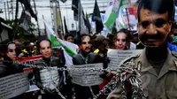 Demonstran Dukung BG Kapolri Dibolehkan Masuk Istana Kepresidenan