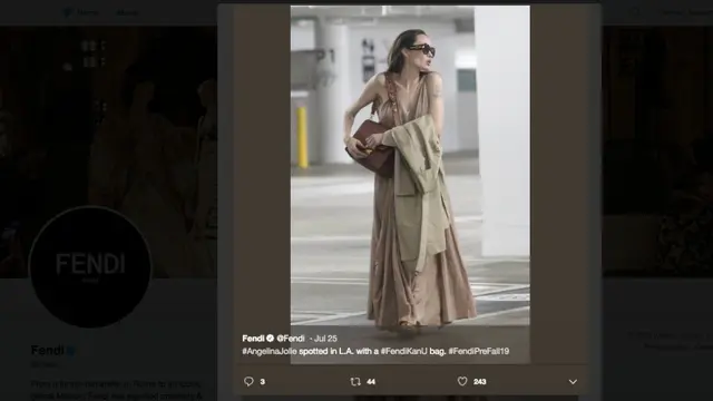 [Fimela] Angelina Jolie dan Fendi Kan U