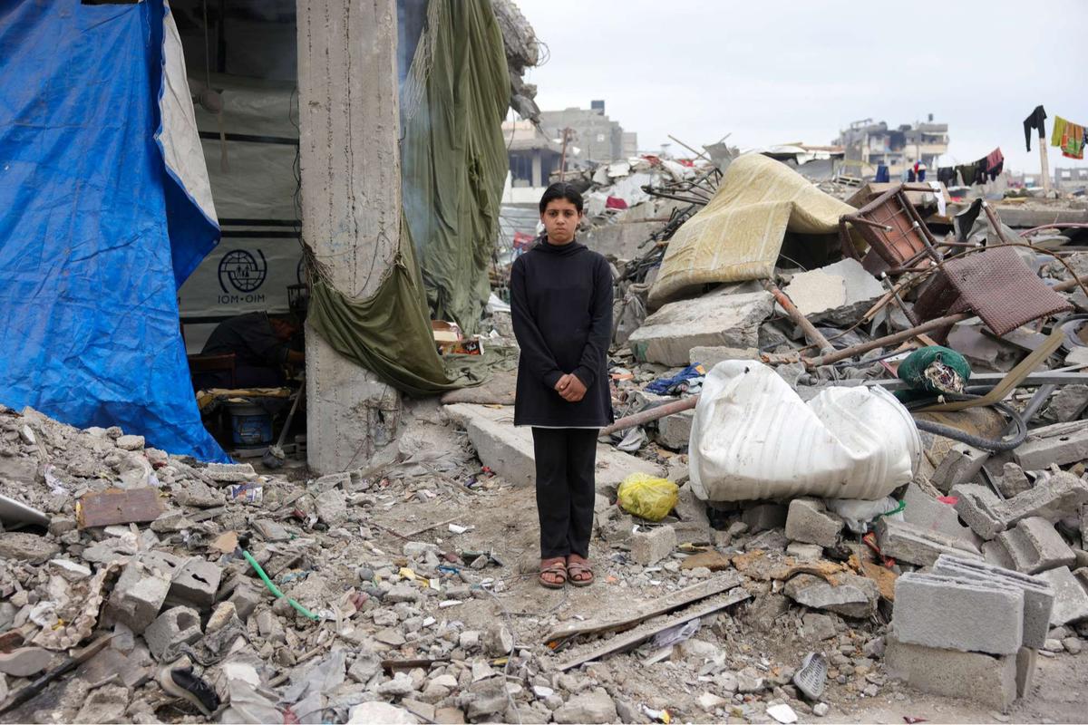 Potret pilu warga Palestina dan rumahnya yang hancur lebur akibat serangan Israel di Jalur Gaza