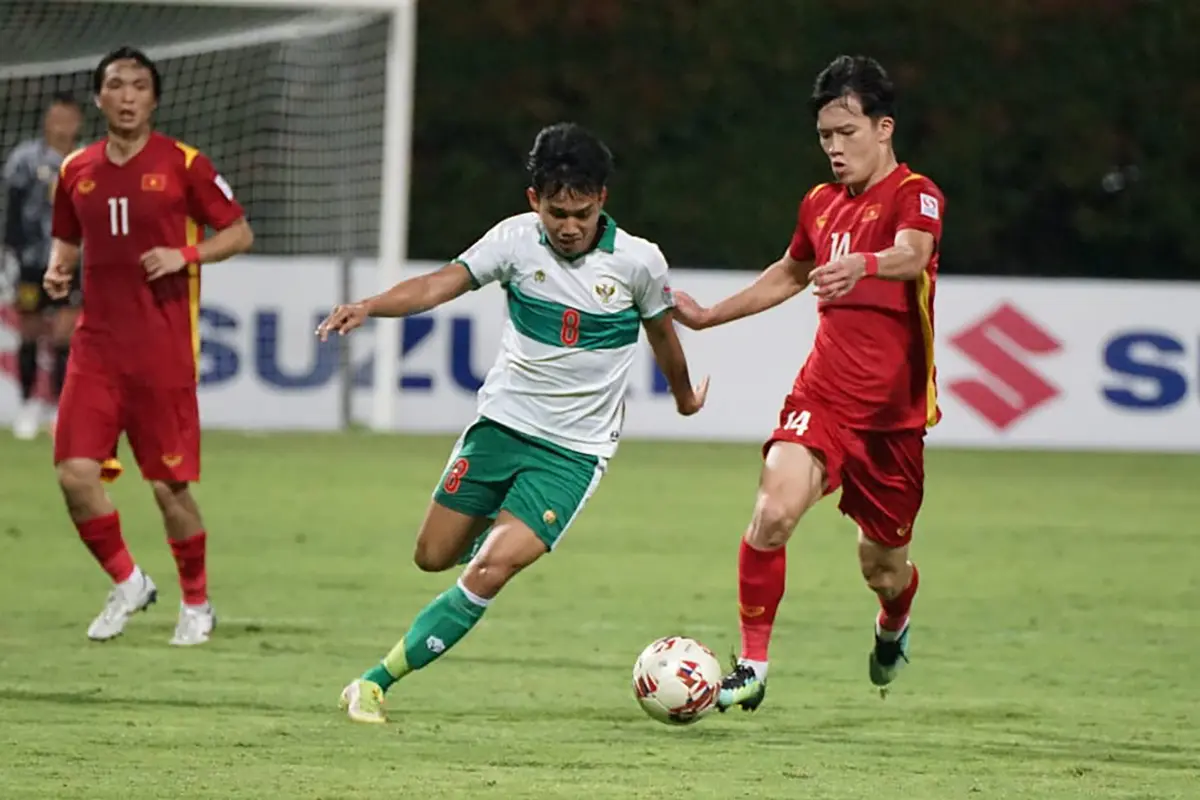 Foto: Fokus Bertahan, Timnas Indonesia Buat Vietnam Frustrasi dan Gigit Jari usai Hasil Imbang Tanpa Gol di Matchday Ketiga Piala AFF 2020