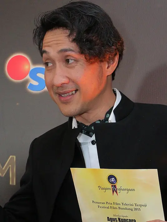 'Untuk kedua kalinya dapat apresiasi, sangat menyenangkan terutama buat saya,' ungkap Agus salah satu pemain di serial 'Para Pecinta Tuhan' tersebut. (Galih W. Satria/Bintang.com)