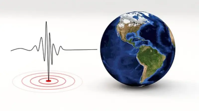 Ilustrasi gempa.