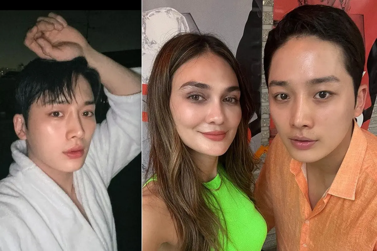 Luna Maya bertemu Moon Se Hoon bintang Single's Inferno (Foto: Instagram @lunamaya / @moonofsh)