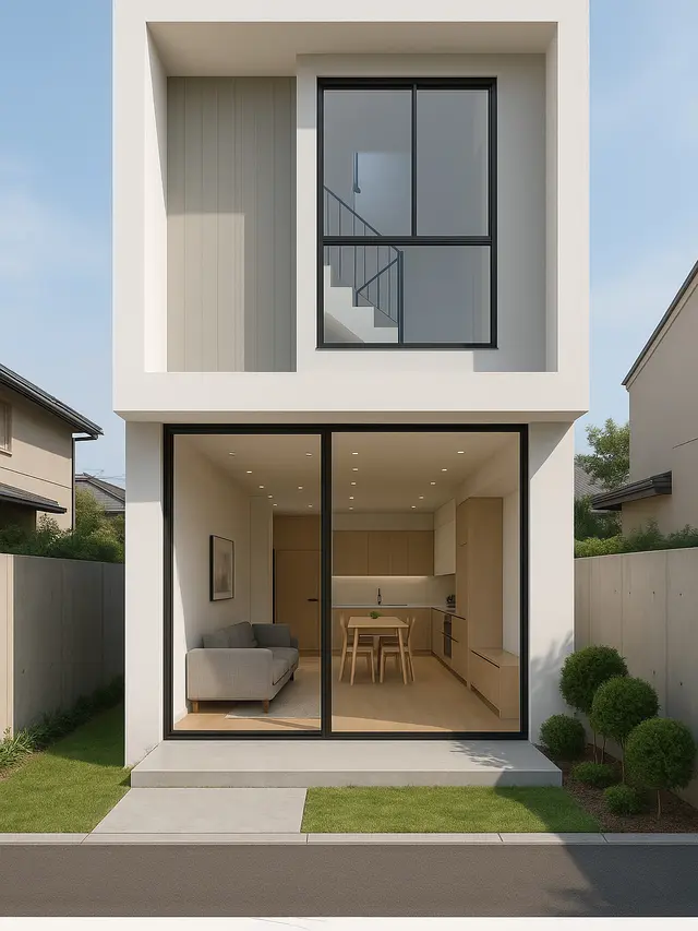 Model Rumah Minimalis 6x12 dengan Konsep Open Space (Image by ChatGPT)