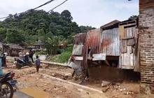 Menegangkan, Detik-Detik Paman dan Keponakan Terseret Ratusan Meter Saat Banjir Terjang Lampung