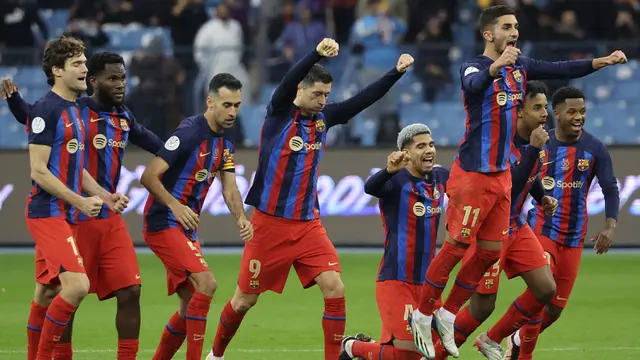 Foto: Barcelona Singkirkan Betis Lewat Adu Penalti, El Clasico Dipastikan Mentas di Final Piala Super Spanyol 2022 / 2023