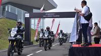 Touring perdana Honda CB150X di Bandung, Jawa Barat. (AHM)