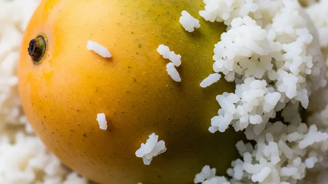 Mangga di dalam tumpukan beras (Image by Gemini AI)