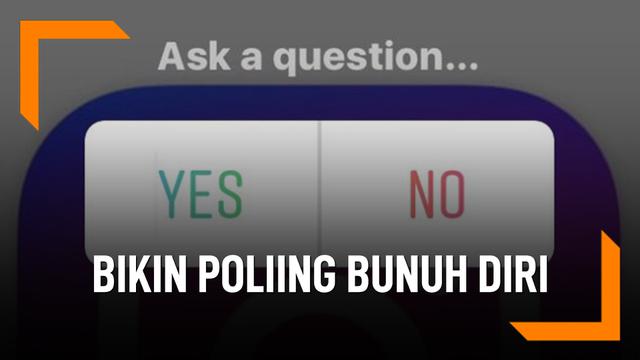 Bunuh Diri Usai Bikin Polling di Instagram