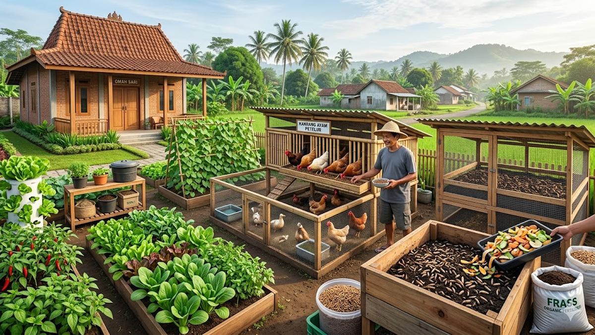 7 Ide Pertanian Terpadu Ternak dan Tanaman yang Cocok untuk Lahan Sempit