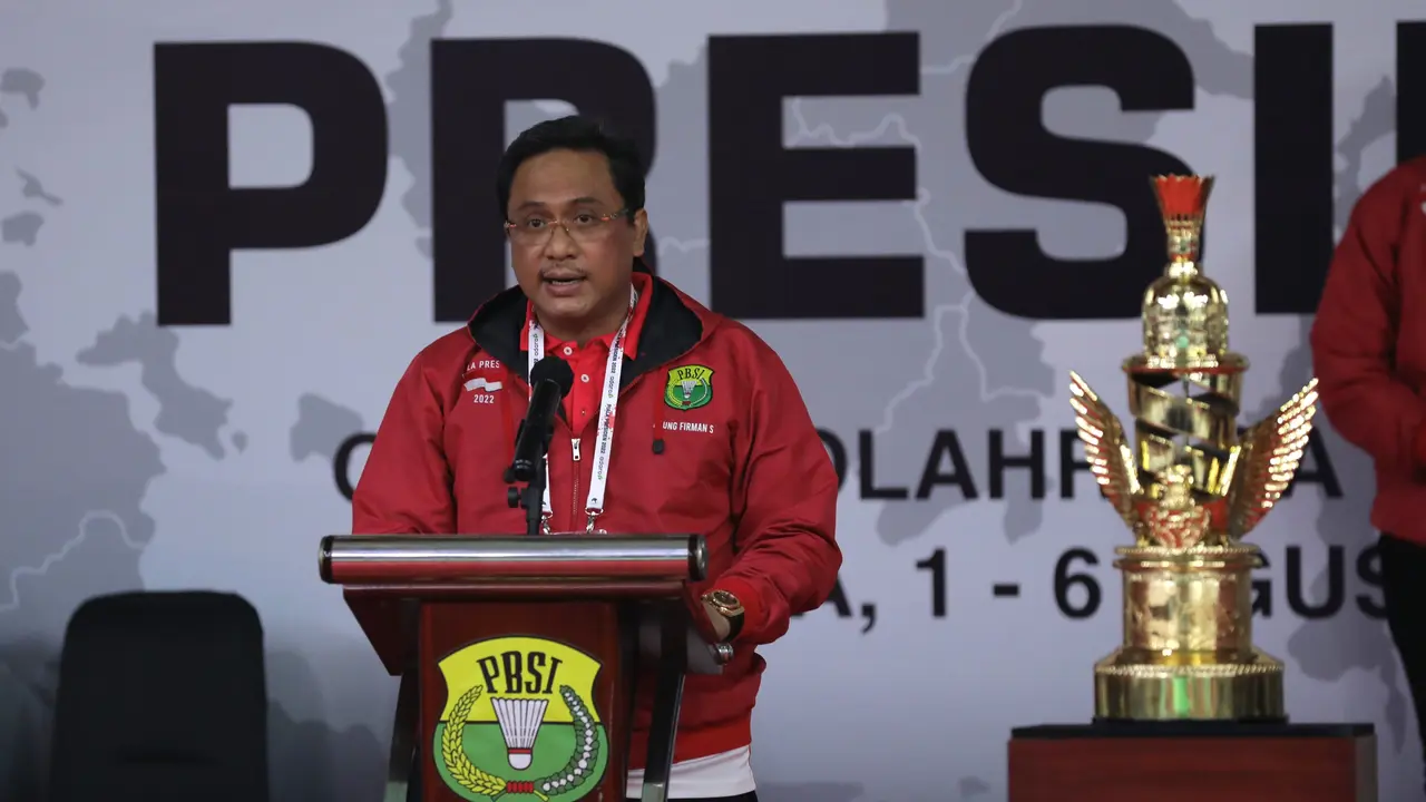 Ketua Umum PP PBSI Agung Firman Sampurna - Piala Presiden 2022 - Bulu Tangkis