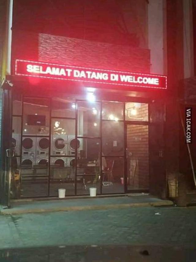 6 Tulisan Selamat Datang Ini Nyeleneh, Bikin Ngakak