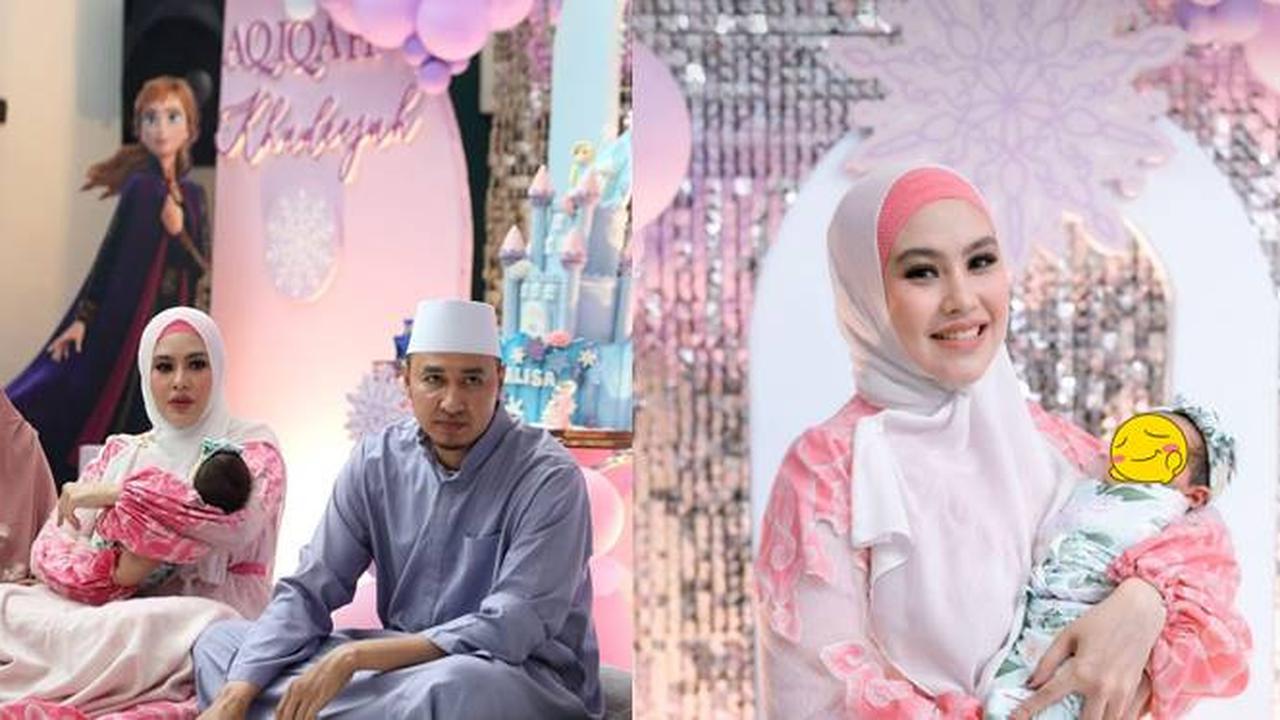 Dihadiri Sahabat, Ini 7 Momen Akikah Anak Kedua Kartika Putri yang Meriah
