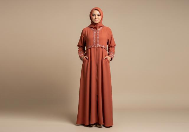 Gamis Maroko Busui-Friendly/Gamis Maroko untuk Lebaran 2026 (Sumber: gemini.com)