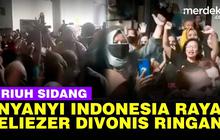 VIDEO: Lagu Indonesia Raya Berkumandang Usai Eliezer Divonis Ringan 1 Tahun 6 Bulan