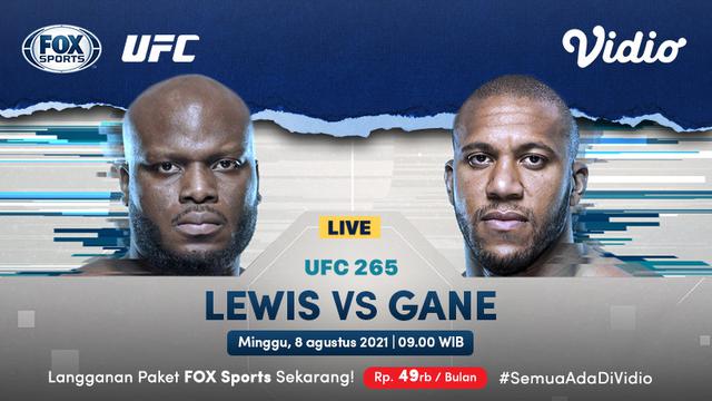 Link Live Streaming UFC 265 Lewis Vs Gane Pagi Ini di Vidio, Minggu 8 Agustus 2021