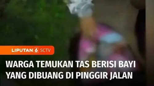 VIDEO: Miris! Bayi Ditemukan dalam Tas Ransel di Bandung Barat