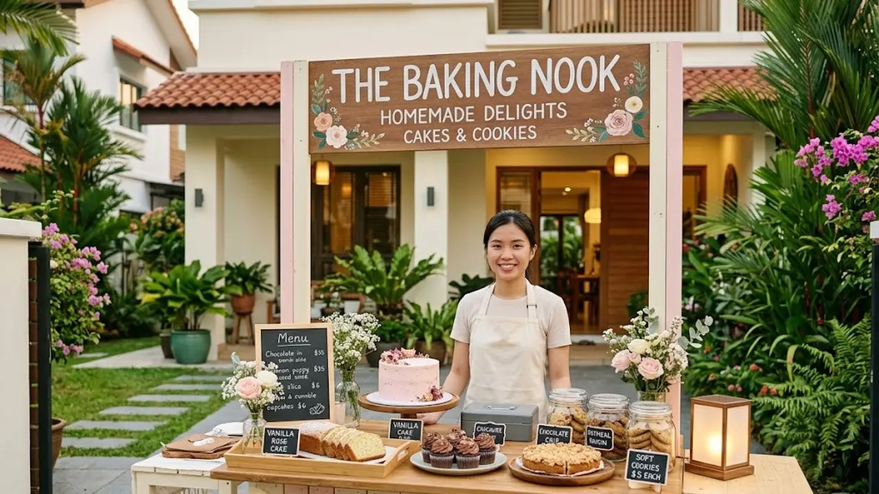 Ide Booth Jualan Kecil di Halaman Rumah yang Minimalis
