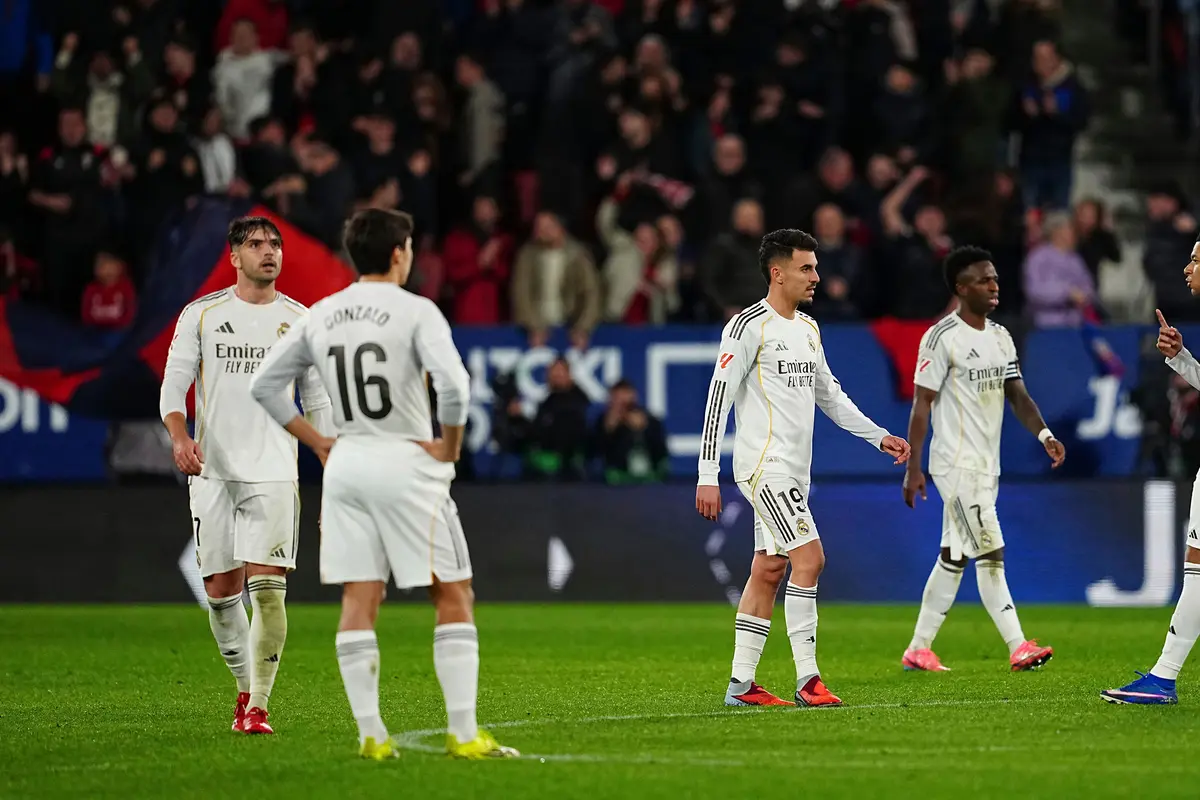 Foto: Raut Kecewa Para Pemain Real Madrid setelah Dipecundangi Osasuna di Liga Spanyol